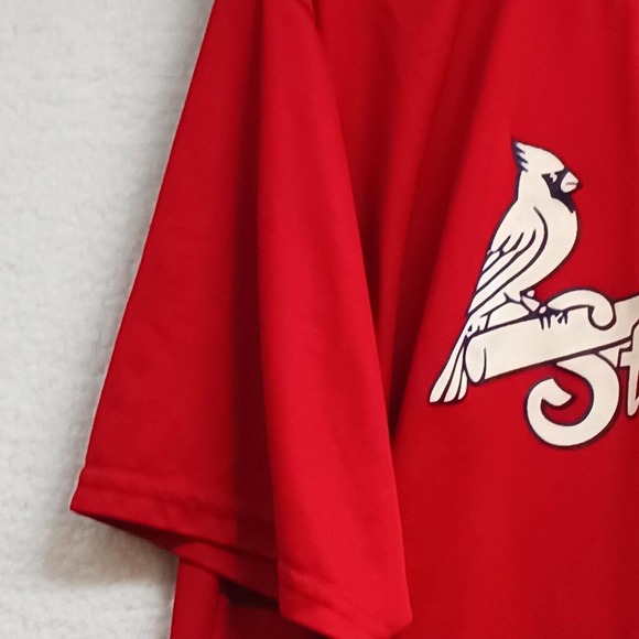 St. Louis Cardinals T-Shirt Moisture Management Adult 2XL Red August Sportswear‎ - Picture 6 of 11
